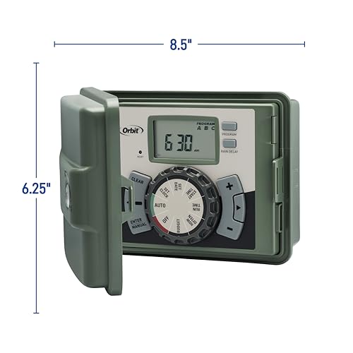 Orbit 57896 6-Station Outdoor Swing Panel Sprinkler System Timer