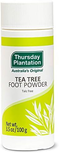 Thursday Plantation Tea Tree Foot Powder, Helps Prevent Foot Odor and Sweat, 3.5 Ounces