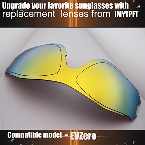 Verres Oakleys EV Zero de remplacement Bleu Or 24K taille unique