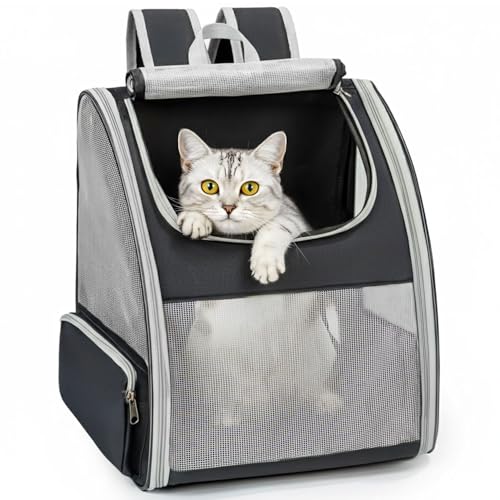 Conlun Cat Backpack Carrier for Small Dogs and Cats Fit Up to 15 Lbs,Small Dog Backpack, Foldable...