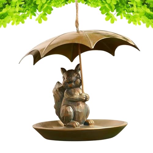 Mangeoire pour écureuil durable protégeant les graines de la pluie fine