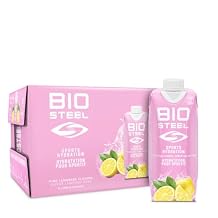 BioSteel Sports Drink, Great Tasting Hydration with 5 Essential Electrolytes, Pink Lemonade Flavor, 16.7 Fluid Ounces, 12-Pack