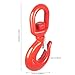 Bacocoo 5T Red Crane Hook Swivel Alloy, Lifting Hook with Safety Latch, Industrial Crane Made of Alloy Steel for Lifting in The Factory, Lifting in The Harbour, Construction Technology etc.