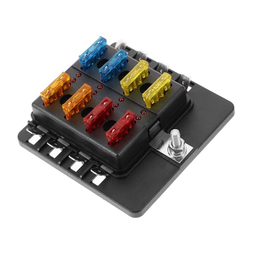 Ciieeo 8 Caja De Fusibles Del Coche Marina Automotor Bloque De Fusibles Para Cuadro De Luces o Fusibles Bloque De Fusibles Automático Cubrir Ordenador Personal