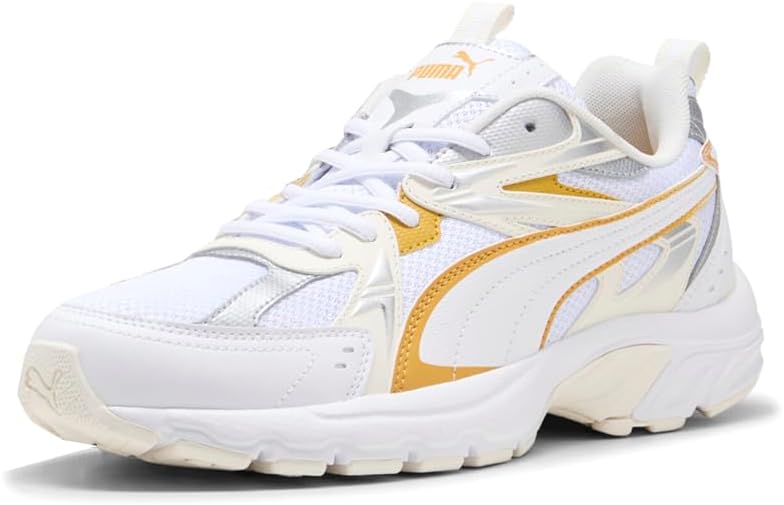 PUMA Mens Milenio Tech Lace Up Sneakers Shoes Casual - White