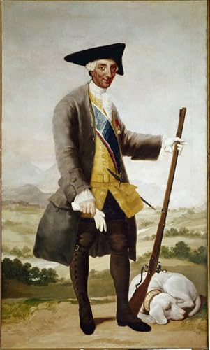 Tableau portrait de Charles III impression sur toile de Goya 60x90cm
