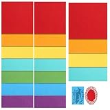 UDSKNV[KSL 18 Piezas de Material Grabado con Hojas de Fieltro Grabadas con de 5,9 Pulgadas Espacios en de Fieltro para Manualidades