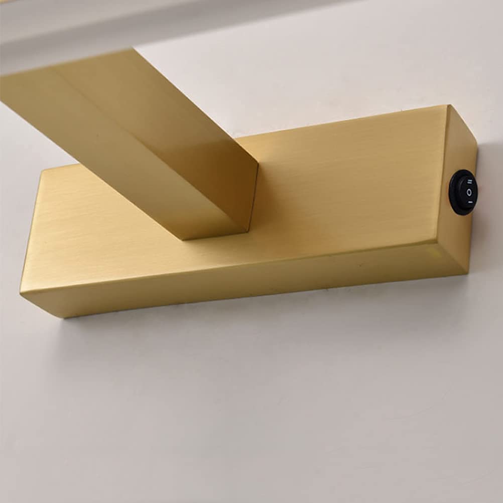 Luz de Espejo de baño con Interruptor y Sensor de Movimiento Luz LED para gabinete Lámpara de Pared de latón Tocador Lámpara de Espejo Luz Neutra 4000K 16W / 73CM (7W / 33CM) Interesante