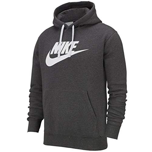 Nike Men's Sportswear Club Fleece Hoodie (S, Charcoal Heather)