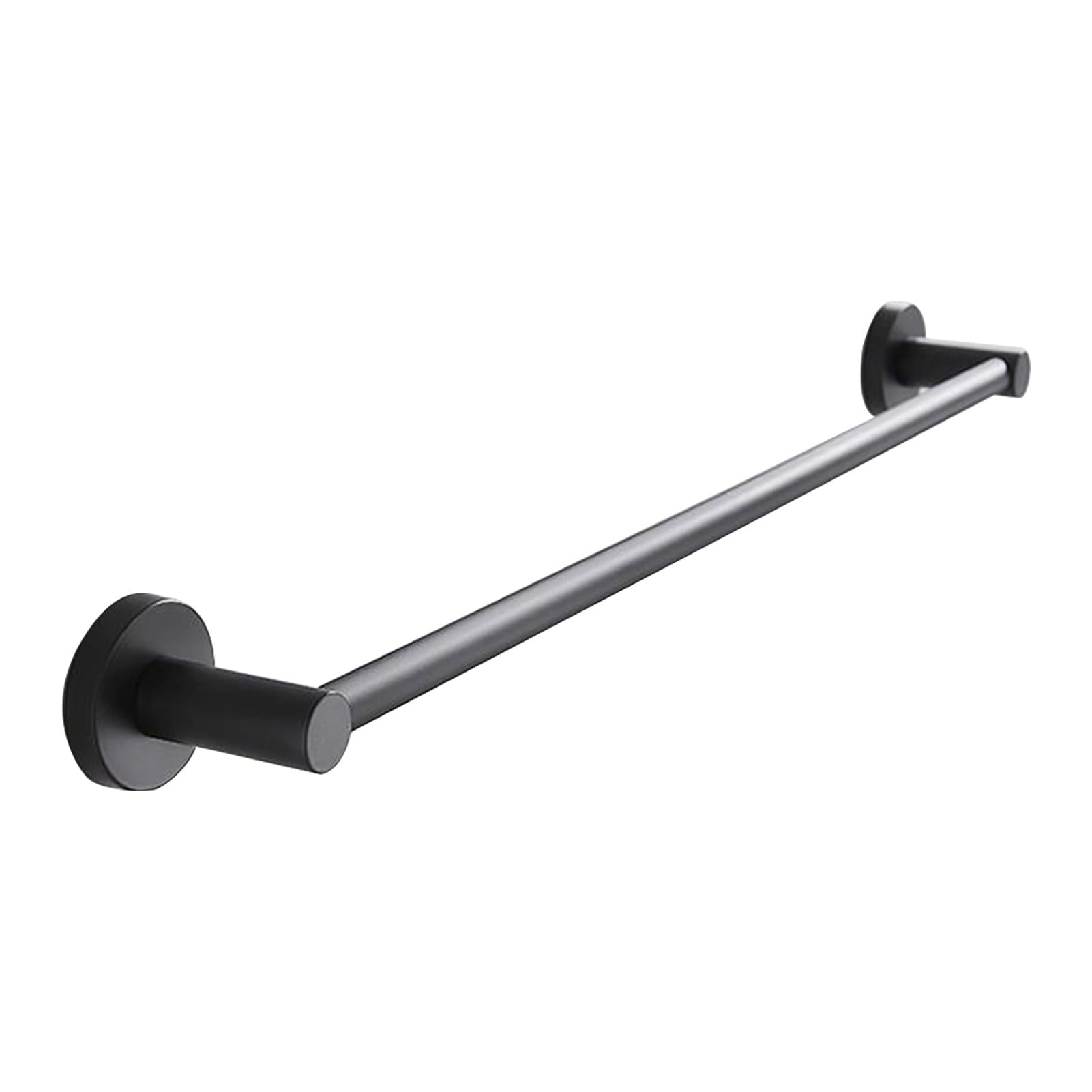 Porte-serviettes mural 100 cm barre ronde en acier inoxydable avec vis
