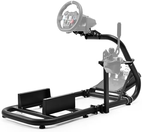Minneer 50MM Racing Simulator Cockpit Match Seat Fit for Logitech, Thrustmaster, Fanatec, G29 G920 G923 T248 T300 Steering Wheel Stand (Seat Wheel Pedal Handbrake Not Included)