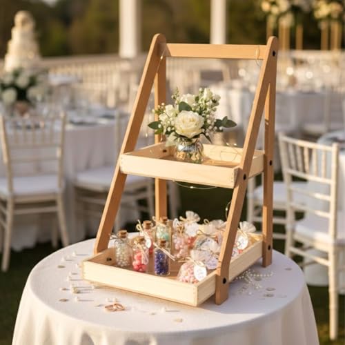 Image of SATYAM KRAFT 1 Set Trousseau Pinewood Attractive Rectangular Decorative Tray for Wedding /Shaadi Gift Hampers,Engagement,Saree Clothes Packing,Dry Fruit,Birthday,Festival Return Gifts,Shagun,Brown