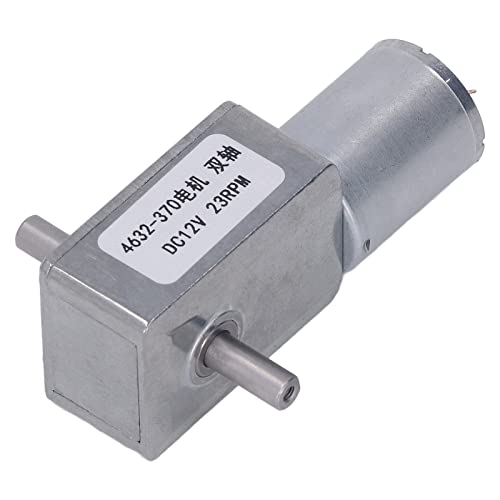 Moteur à réduction double arbre en métal 12V anti-rotation 30RPM