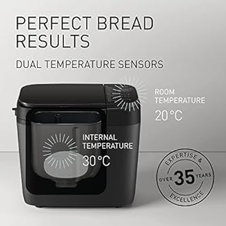 Panasonic SD-R2530 Automatic Bread maker, with Nuts Dispenser, 30 Programmes, 4 Gluten-Free Mode, Dual Temperature Sensors, 13 Hours Digital Timer, Black