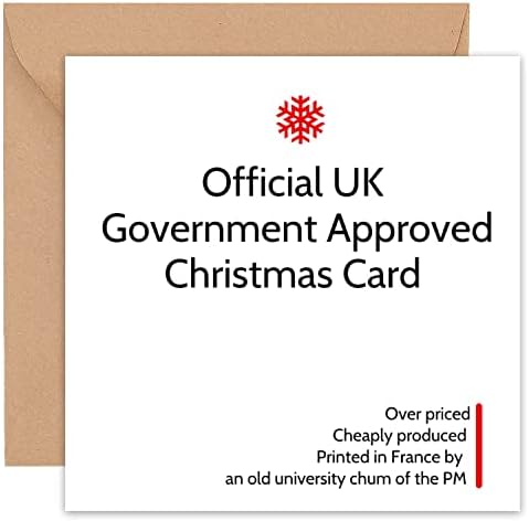 Felbridge Studio - Funny Christmas Card - Rude Cards for Friends Family Husband Grandson Granddaughter Mum Dad Boyfriend Cousin Him Her in law - Humorous Gift 2021-15cm