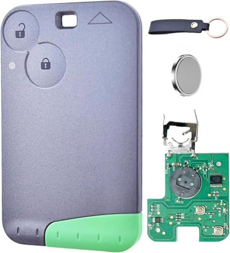 ANGOFIZ Carte Clé Complète Electronique à Programmer Compatible avec Renault Laguna 2 Espace 4 Vel Satis (2001-2009) Télécommande à Distance testée