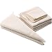Produktbild WEKON 5 PCS Käsetuch Passiertuch Bio Nussmilchbeutel Baumwolle Filtertuch Seihtuch Siebtuch zur Käseherstellung Filter Cloth für Käse Obst Lebensmittel, 4 x Passiertücher und 1 x Nussmilchbeutel