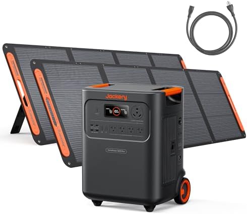 Jackery HomePower 3600 Plus Portable Power Station with 2x 200W S...