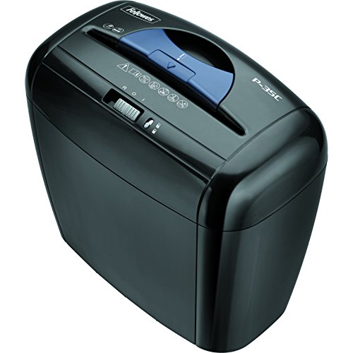 Fellowes Powershred P-35C 5-Sheet Cross-Cut Paper and Credit Card Shredder with Safety Lock (3213501)