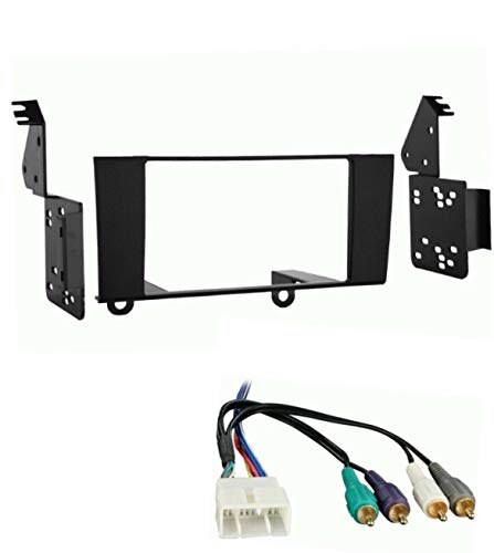 Generic Black ABS Double Din Radio Installation Kit for 1995-2000 Lexus LS400 (Premium System, No Navigation)