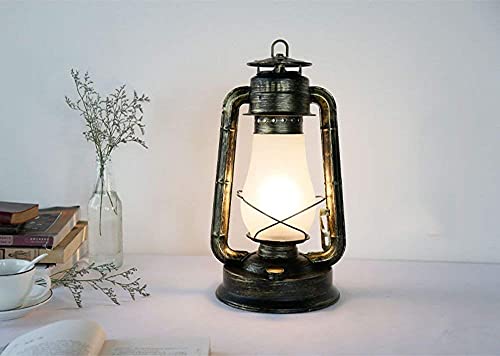 Lampe rétro vintage en fer forgé et verre soufflé traditionnel - 5