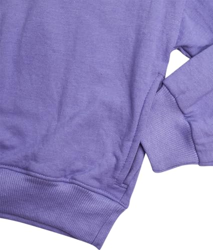 Image of DKNY Girls Sweatpants Set - 2 Piece Active Fleece Girls Sweatshirt and Jogger Youth Kids Sweatpants Matching Set (4-16)