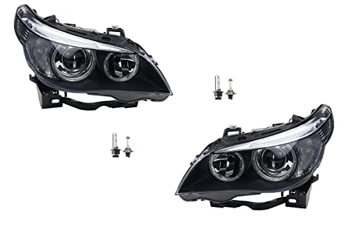 Johns, Apto para BMW Serie 5 faros Set E60/E61 con D2S/H7 2005 2007 Bi Xenon li+re
