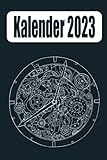  Kalender 2023 - Mechanische Uhr: Jahresplaner 2023 und Kalender für das Jahr 2023 von Januar bis Dezember mit Ferien, Feiertagen und Monatsübersicht - ... für 1 Jahr  Mechanische Uhr  Analoge Uhr