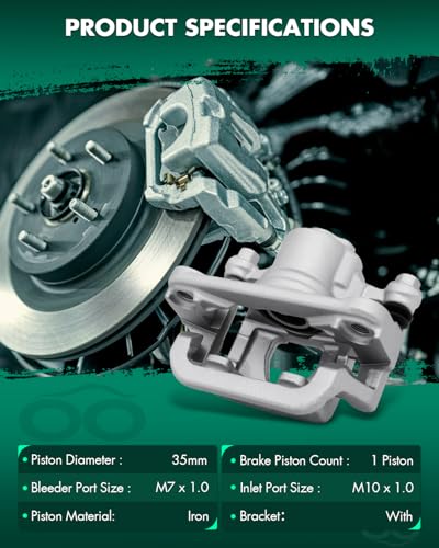 Image of SCITOO Rear Left Brake Caliper With Bracket 19B2780 For Nissan For Altima 2002-2006 2013-2018 For Nissan For Maxima 2003-2007