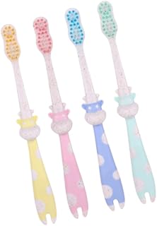 NIYANGLE 4 Pçs Escova De Dentes Escova De Dentes De Silicone Escovas De Dentes Casais Escova De Dentes Escova De Cuidados Orais Escova De Dentes Portátil Acessórios Do Banheiro Escovas De