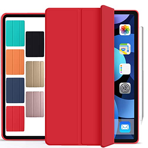 Image of DuraSafe Cases for iPad Air 4 5 6 Gen 2020 2022 2024 Air 11 A2588 A2589 A2591 A2316 MM9E3HN /A MM9D3HN /A MME23HN /A MM9C3HN /A MM9F3HN /A MYFQ2HN /A MYFM2HN /A MYFR2HN /A MYFP2HN /A MM9N3HN /A - Red
