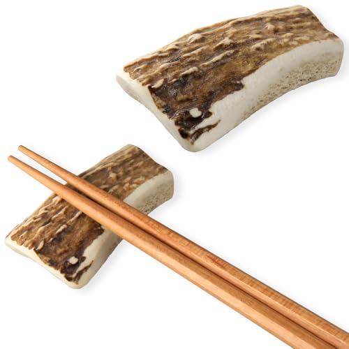 monolife 箸置き 鹿の角 おしゃれ かわいい 箸枕 はしおき 箸台 箸休め レストラン カトラリー 高級 BBQ アウトドア キャンプ ジビエ (1個)