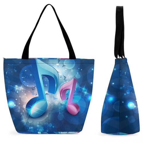 Sac de shopping Notes Colorées pour vos voyages et sorties en ville