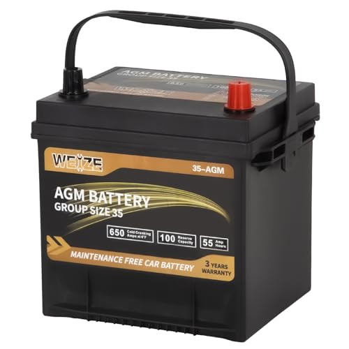 Weize Platinum Group 35 AGM Battery – 650 CCA 55Ah Start-Stop Automotive Battery - Image 6