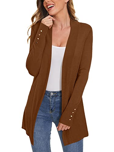Image of Cardigan for Women Dressy Casual Long Sleeve Open Front Knit Cardigan Sweaters