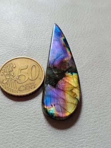 Labradorite naturelle de qualité supérieure 62mm pour bijoux d'exception - 3