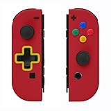 eXtremeRate Passion Red Joycon Handheld Controller Housing (D-Pad Version) w/Colorful Buttons, DIY...