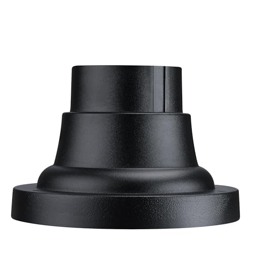 Faymart lighting Pillar Mount Tapered Base for 3 Inch Diameter Post Light-Outdoor Pole Mounting Base Aluminum Alloy Outdoor Post Light Fixture Mounts for Driveway Entrance,Porch,Deck,Matte Black by Faymart lighting - Used condition - Image 9
