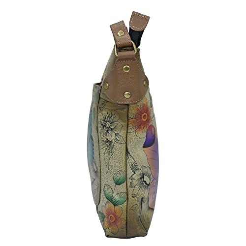 Bolso tipo tote convertible para mujer de cuero genuino pintado a mano por Anna by Anuschka miniatura 5