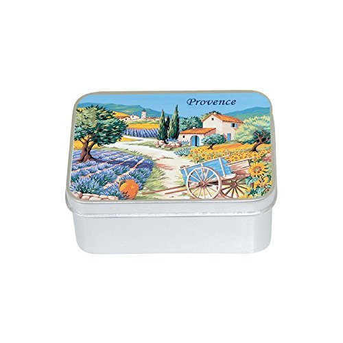 Le Blanc - Lavender-Scented Soap in Provence Tin Box - Multi Coloured