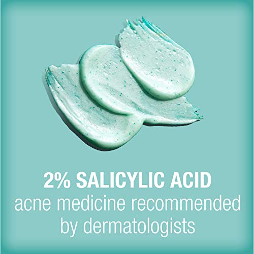 Neutrogena Oil-Free Acne Stress Control Power-Clear Facial Scrub, 2% Salicylic Acid Acne Treatment Medication, Exfoliating Daily Acne Face Scrub For Acne-Prone Skin Care, 4.2 Fl. Oz #TOP4