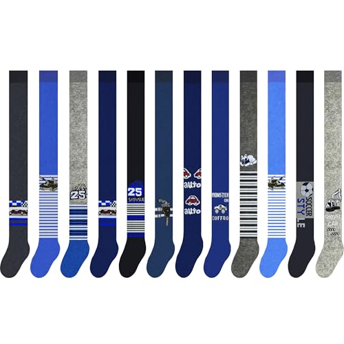 MRCC 3/6er Pack Jungen Thermostrumpfhose Warm Kinder Strickstrumpfhose Baby Strumpfhose feingestrickt baumwolle 12999 (DE/NL/SE/PL, Numerisch, 98, 104, Regular, 3er Pack Thermo Modell 1)