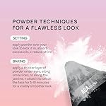 AOA Studio Velvet Puffs Makeup Puff Set of 6 Loose Powder Body Powder, Velour Makeup Blender Sponge Foundation Blending Sponges Set Beauty Makeup Tools(Black/Peach) - Image 3