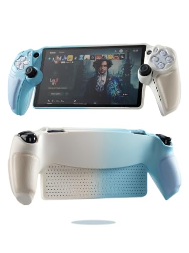 Image of UYIYE PlayStation Portal Case, Slim Gradient Protective,White Blue Gradient