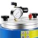 Wax Injector,Round Vacuum Wax Injector 350W Wax Casting Machine 86-230°F Temperature with Pressure Display Gauge & Precise Temperature Control Suitable for All Kinds Of Jewelry Wax Pressing Production