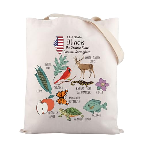 Sac fourre-tout Illinois Springfield : cabas Prairie State et souvenir Prairie Life