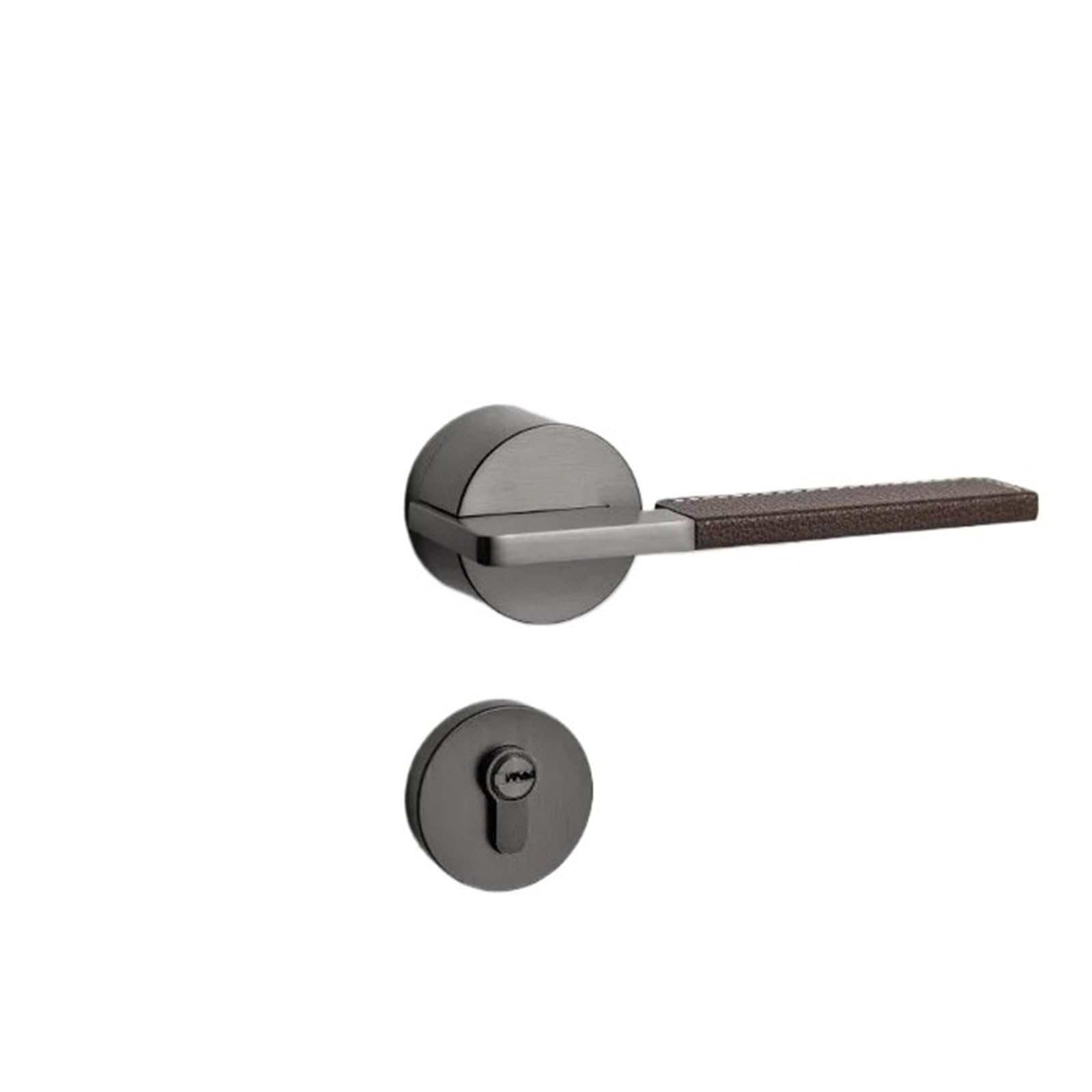 FBXRXZFPJ Door Handle Silent Door Lock Indoor Split with Key(Grey)