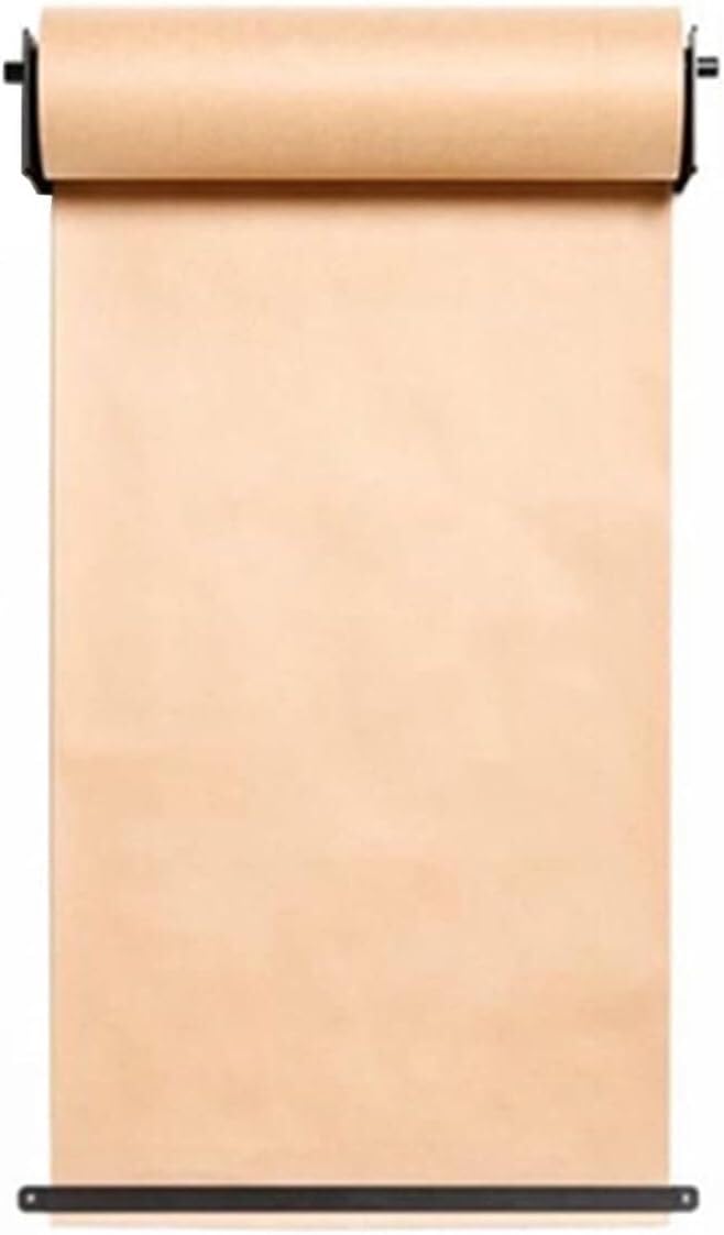 HTTGDGDH Bulletin Board Paper Wall Mounted Kraft Paper Dispenser & Cutter, Note Paper Roll Display Holder With A 164Ft Roll Of Paper Included For Craft Poster Art Paper Roll Chris,
