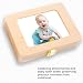 Imagen de Toheitian 1 Pc de Foto de Madera 1 Pc de Foto de Madera Caja Organizadora de Cabello Fetal y Diente Deciduo Recuerdos de Regalo