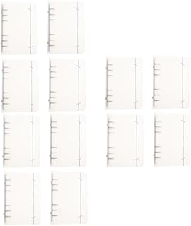 VILLCASE 12 Peças Capa Protetora Protetor De Diário Protetores De Bloco De Notas Capa Transparente Pasta De Diário Capa Transparente Pasta De Couro Pasta De Folhas Soltas Planejador Concha